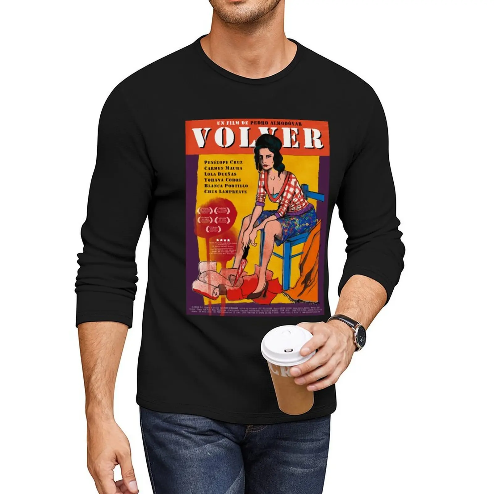 

Volver (Pedro Almodóvar) Long T-Shirt hippie clothes t shirt man man clothes tees designer t shirt men