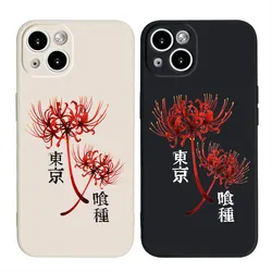 Custodia per telefono Anime Tokyo Ghoul per iPhone 15 Pro Max custodie iPhone 14 13 12 11 Pro XS Max XR X 7 8 Plus custodia morbida in TPU trasparente