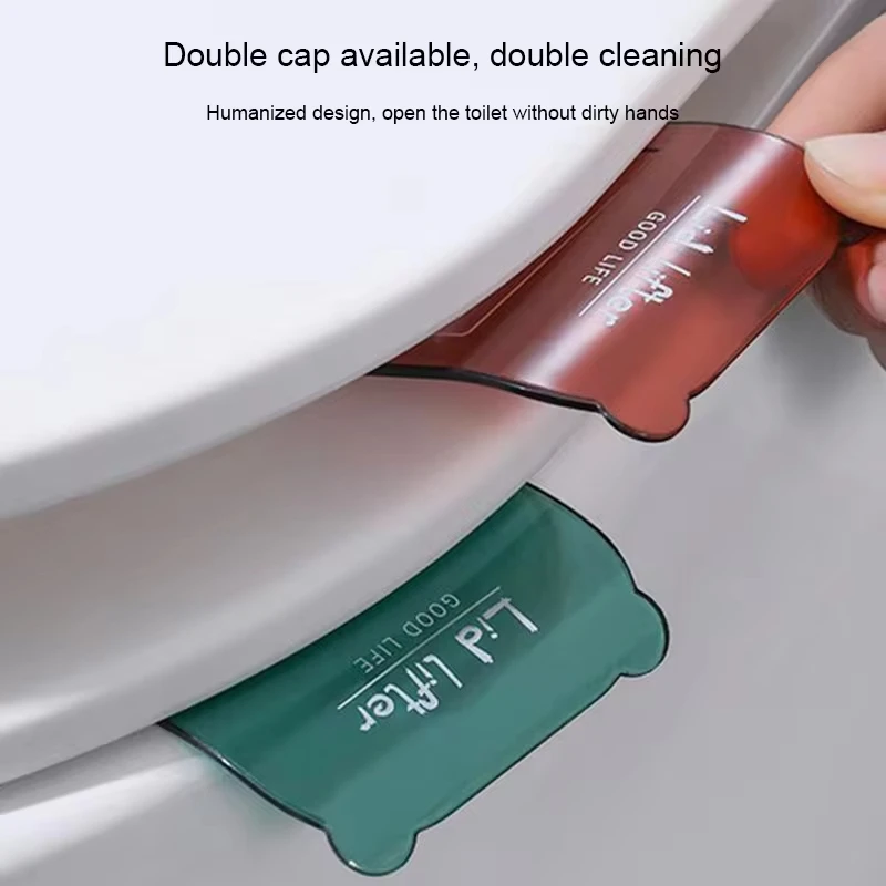 Toilet Lid Lifting Device, Small PS Material to Lift the Toilet Lid, Bathroom Supplies, Avoid Touching WC Accessories, 2 Pcs