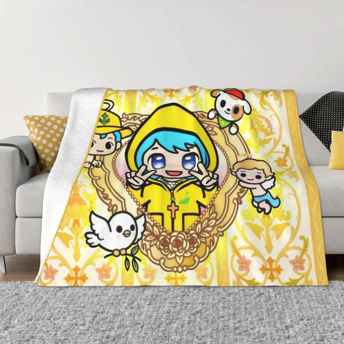 

Luce Vatican Mascot Blankets Flannel Summer Air Conditioning Catholic Church 2025 Warm Throw Blanket for Bed Bedroom Quilt
