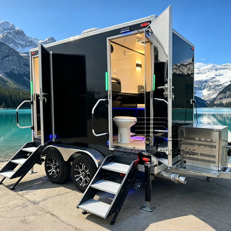 Mobile Toilets Outdoor Portable Mobile Vip Restroom Trailer Outdoor Portable Bathroom Toilet Trailer Luxury