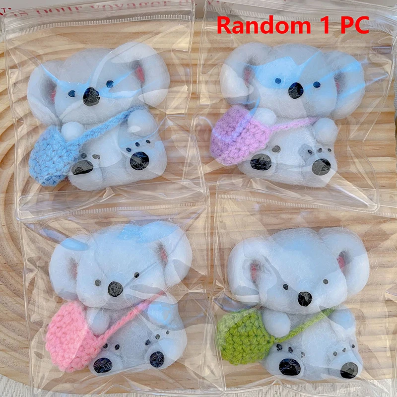 

Random 1PC Silicone Fuzzy Cute Koala Cartoon Pinching Joy Handmade Squishy Toy Stress Release Hand Relax Decompression Toys