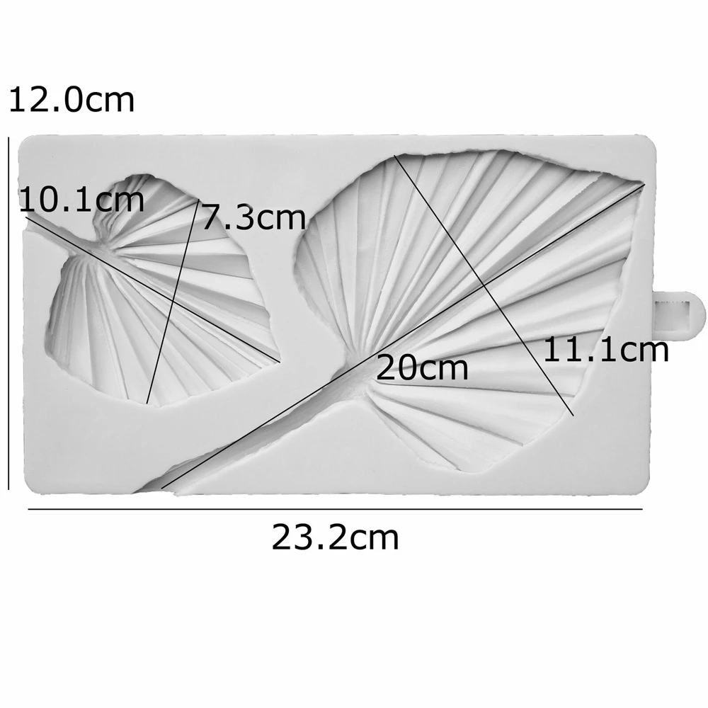 Moule en silicone en forme de lance de palmier, pour décoration de gâteau de noël, outils de cuisson pour pâte à gomme au chocolat