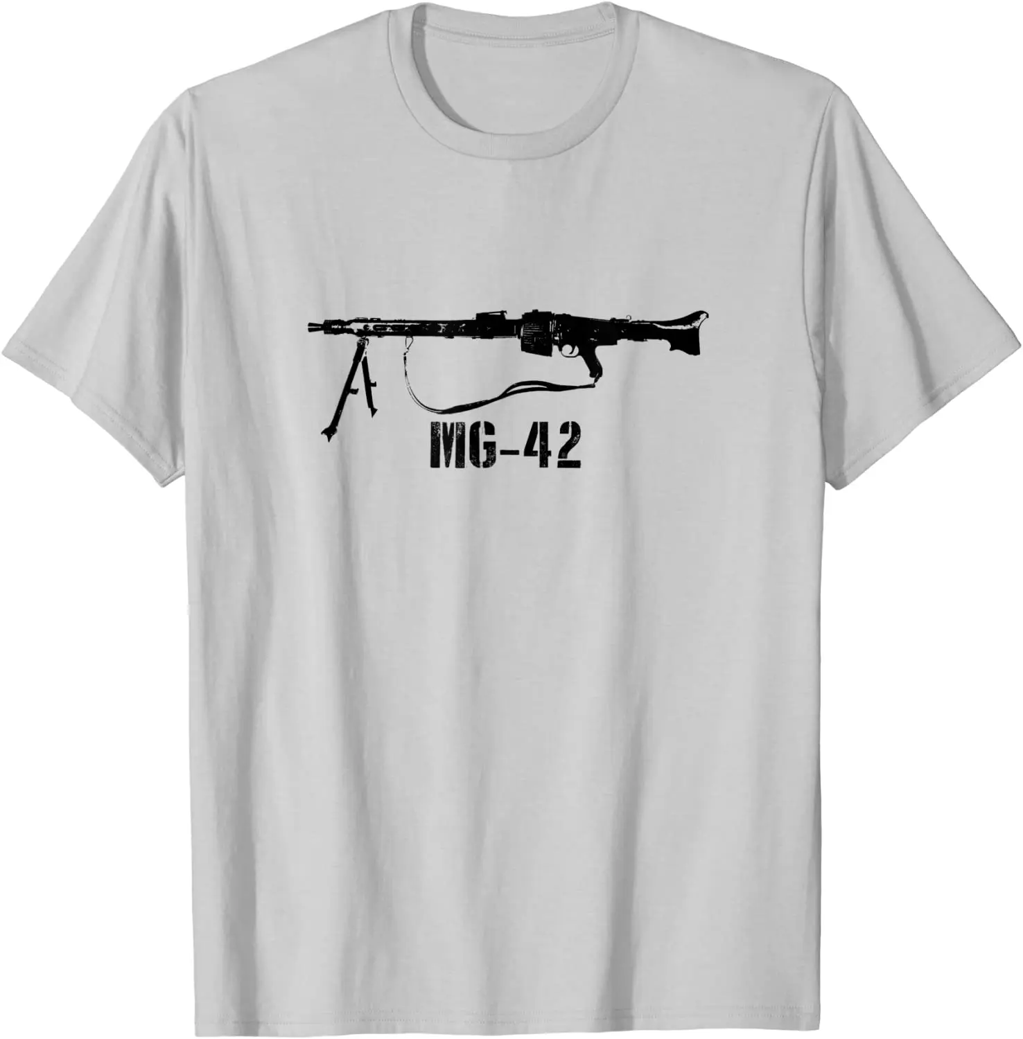 MG-42 German Machine Gun Buzzsaw 8mm Mauser WWII WW2 Men T-Shirt Short Casual 100% Cotton Shirts