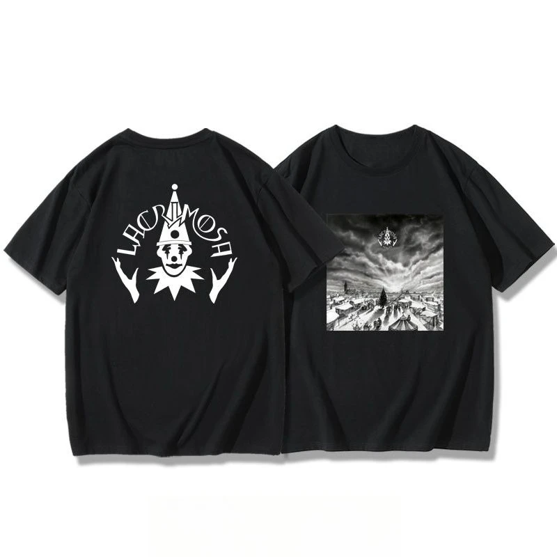 

Мужская и женская летняя футболка с коротким рукавом и лакирисой с короткими рукавами Symphony Metal Goth Rock Trend