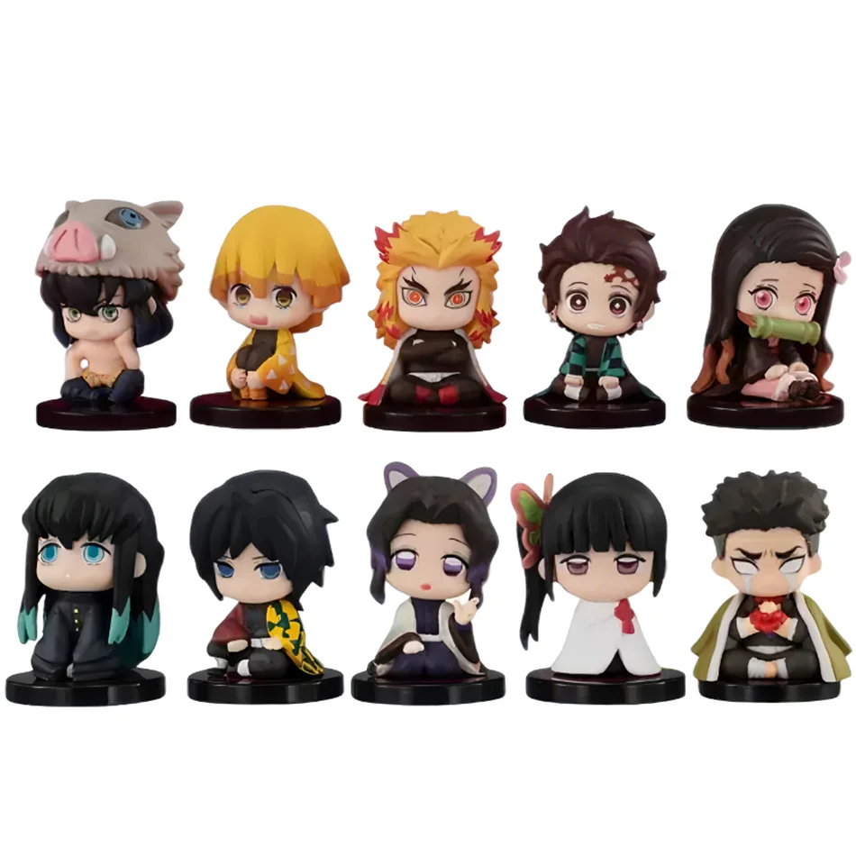 Anime Theater Edition Demon Slayer Kimetsu no Yaiba figurka Kamado Tanjirou Figurka Akcji Agatsuma Zenitsu Nezuko Wojownik Zabawka PVC