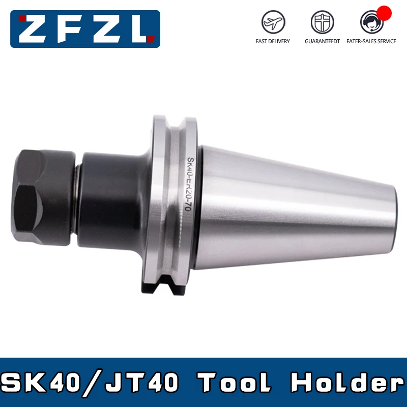 

1PC JT40 SK40 ER16 ER20 ER25 ER32 ER40 70L 100L Knife Shank DIN69871 High Precision 0.002 For CNC Machining Center Spindle