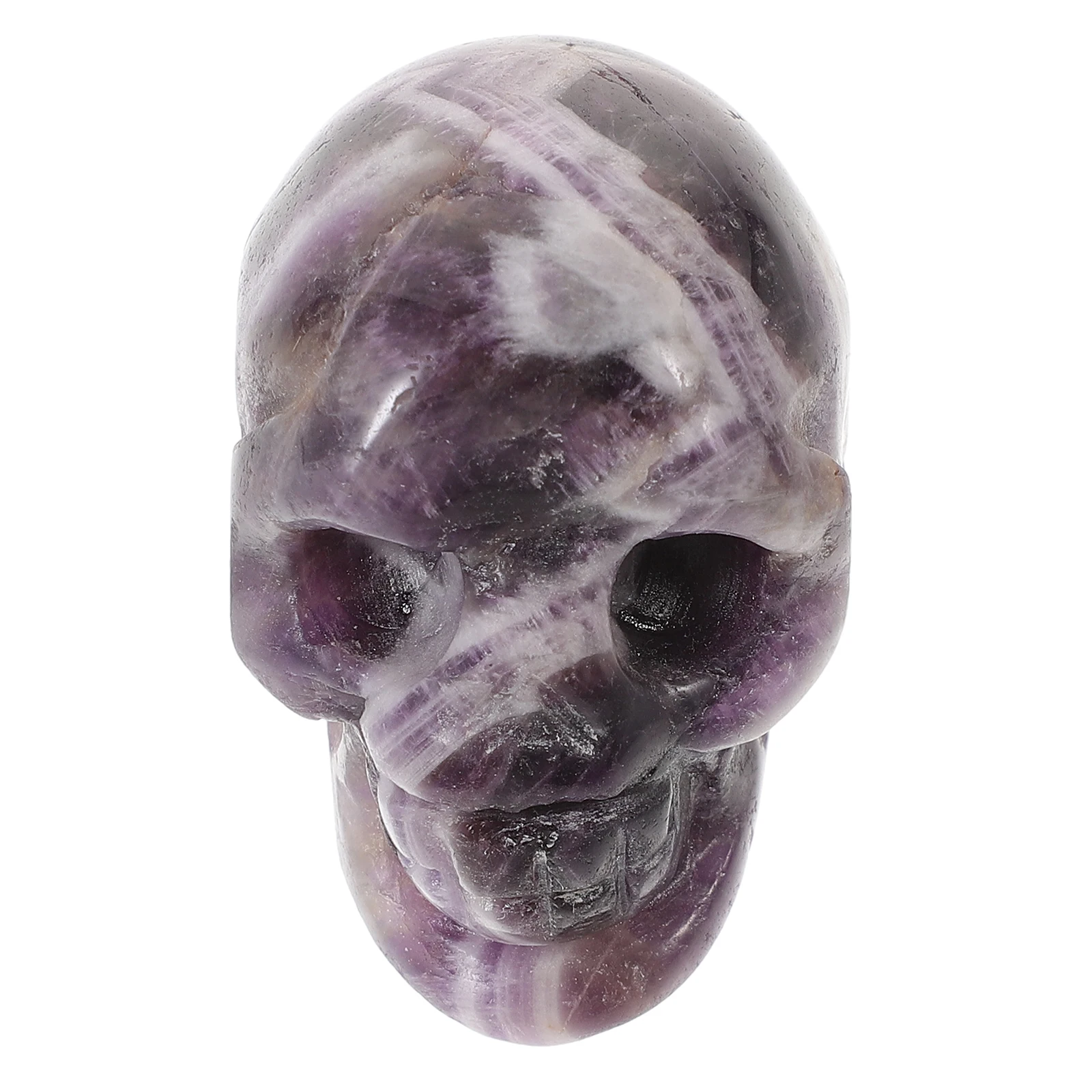 

Amethyst Skull Decor 2 Inch Purple Crystal Halloween Scary Props Realistic Design Home Bar Party Decoration Mini Skulls