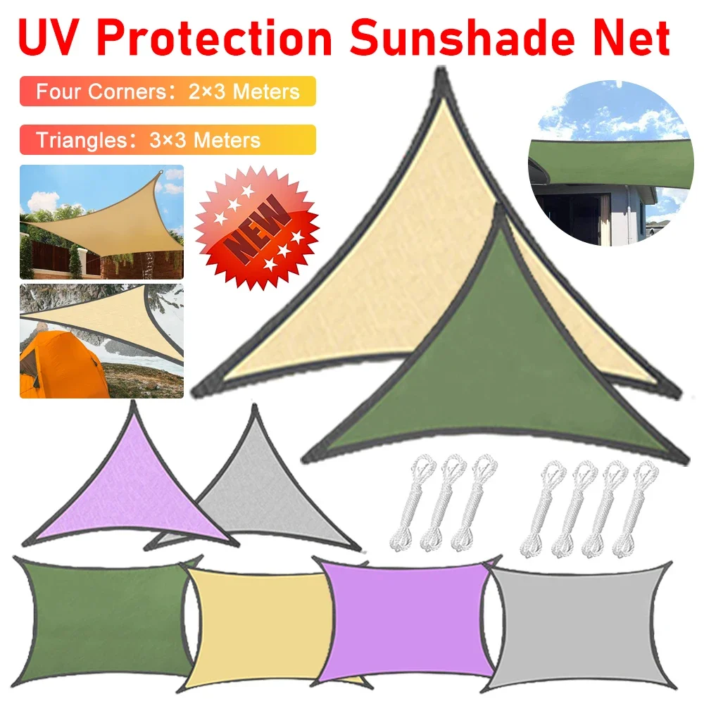 3×3 3×2M Rectangular Sun Sail Waterproof Sun Shelter Weather Protection Canopy UV Protection for Patio Balcony Garden Awning