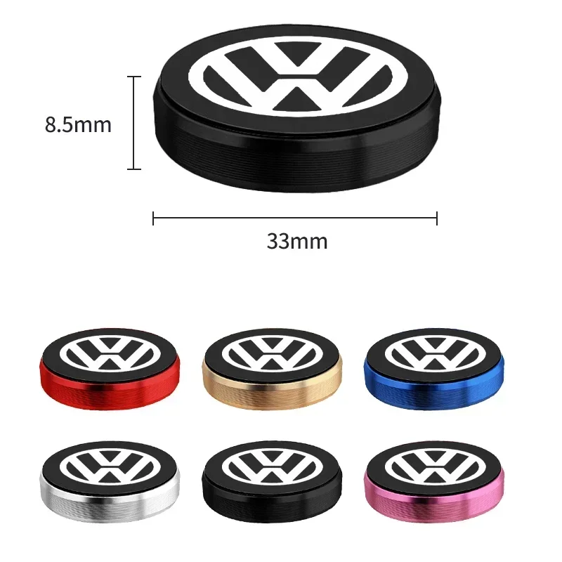 Simple Circular Magnetic Car Phone Holder For Volkswagen VW Jetta Polo T4 T5 T6 Sharan Touareg Gol T-Cross Touran Accessories