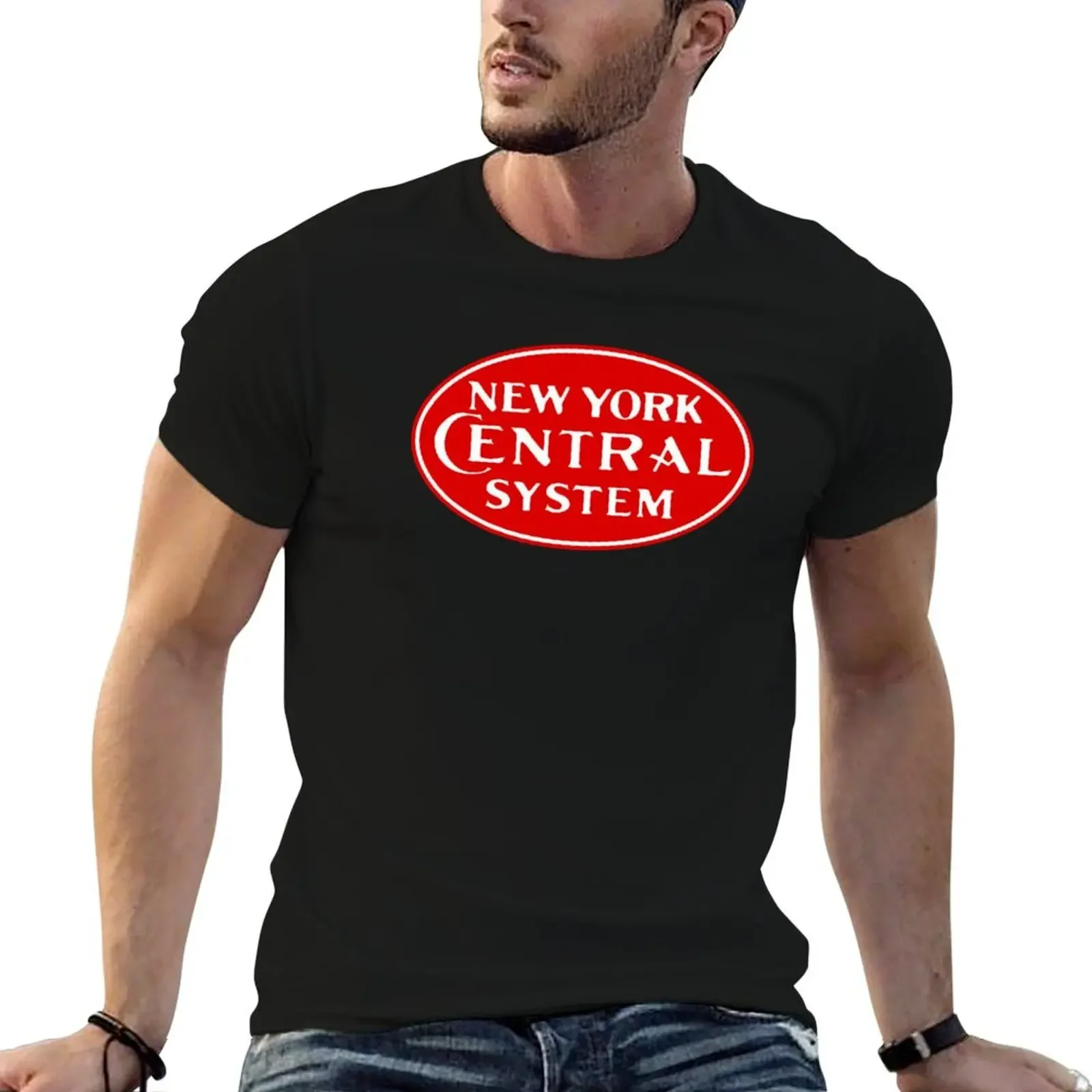 Vintage New York Central Railroad System T-Shirt anime figures man clothes sweat shirts, men