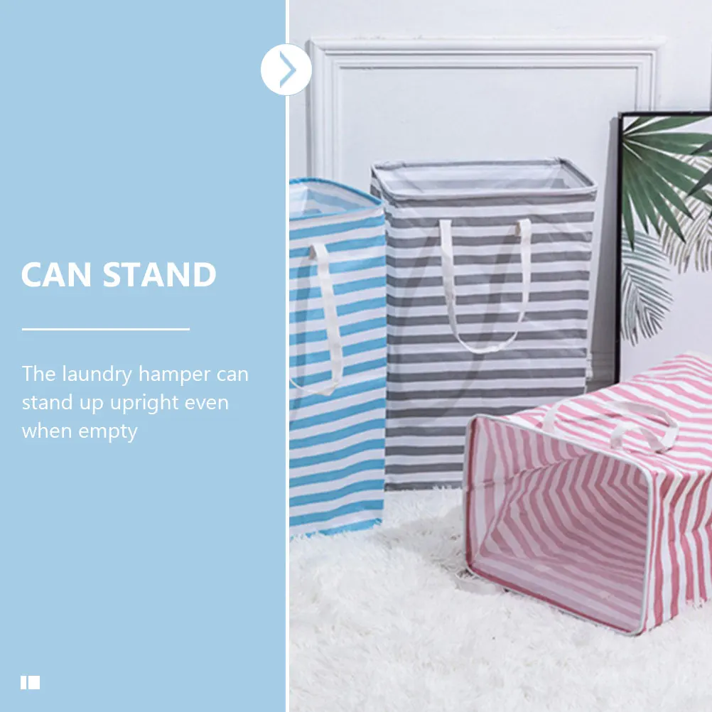 

Collapsible Laundry Hamper Storage Basket with Handles Waterproof Dirty Clothes Container for Bedroom Living Room Nursery Home