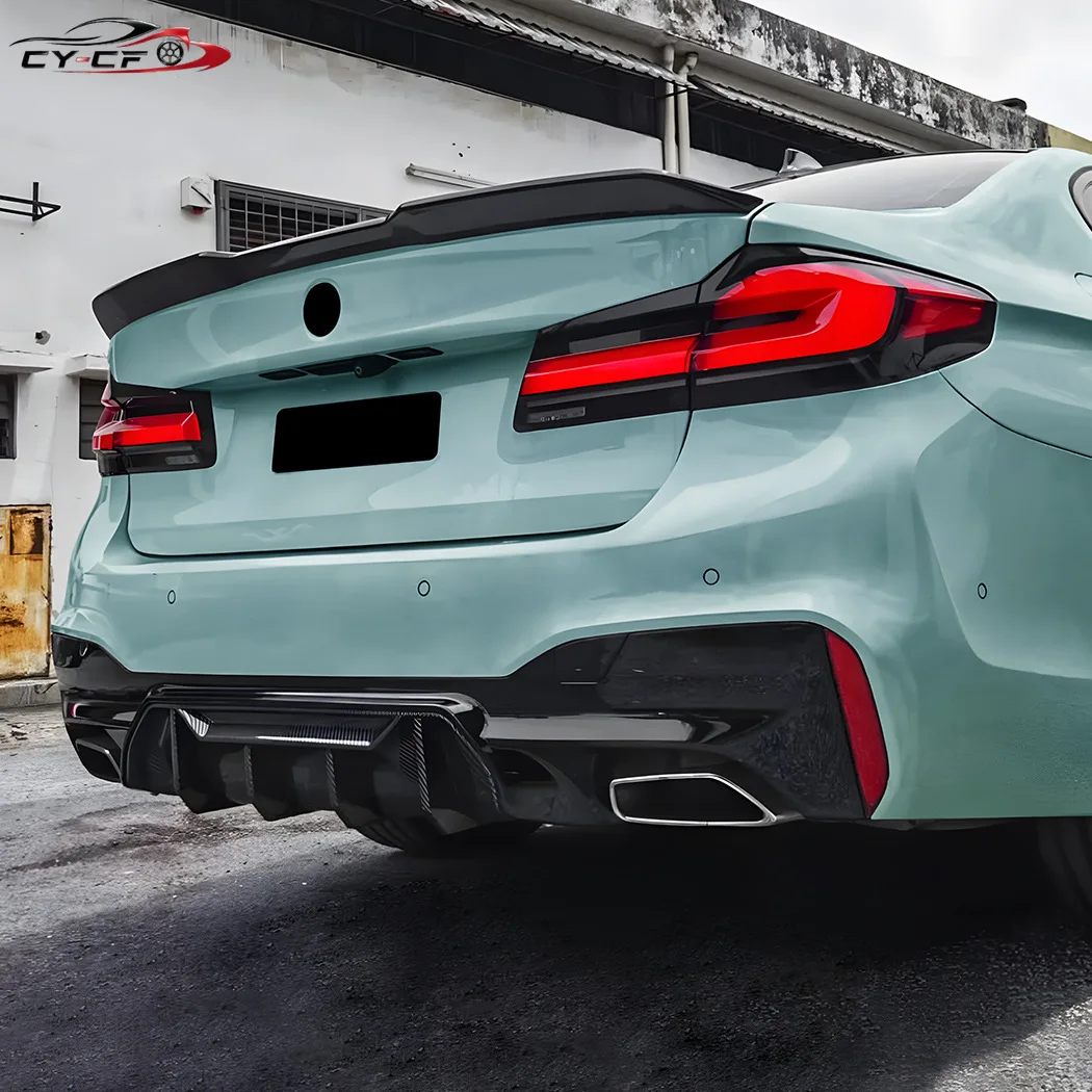 For BMW 5 Series G30 G31 M Sport 2018-2023 Rear Diffuser Bumper Splitter Lip Spoiler Car Body Kits Exterior Parts Accessories