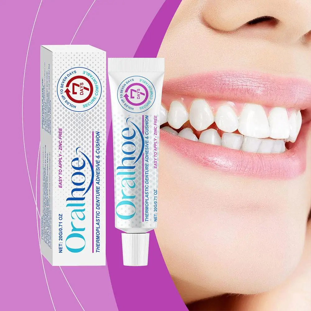 Thermoplastic Denture fixing adhesive Glue Teeth Care Denture Silicone Reline Kit Adhesive Cushion Friction Fixed Dentures