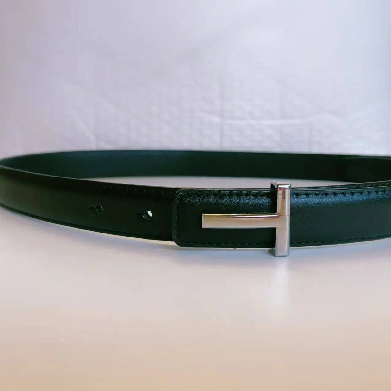 جديد حزام للنساء على الوجهين استخدام موضة البوب رسالة T حزام الجينز فستان اكسسوارات 2.5 سنتيمتر حزام عالي الجودة