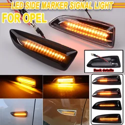 For Opel Astra J K Zafira C Insignia B Grandland Crossland X Buick Regal New LED Dynamic Flowing Turn Signal Side Marker Light