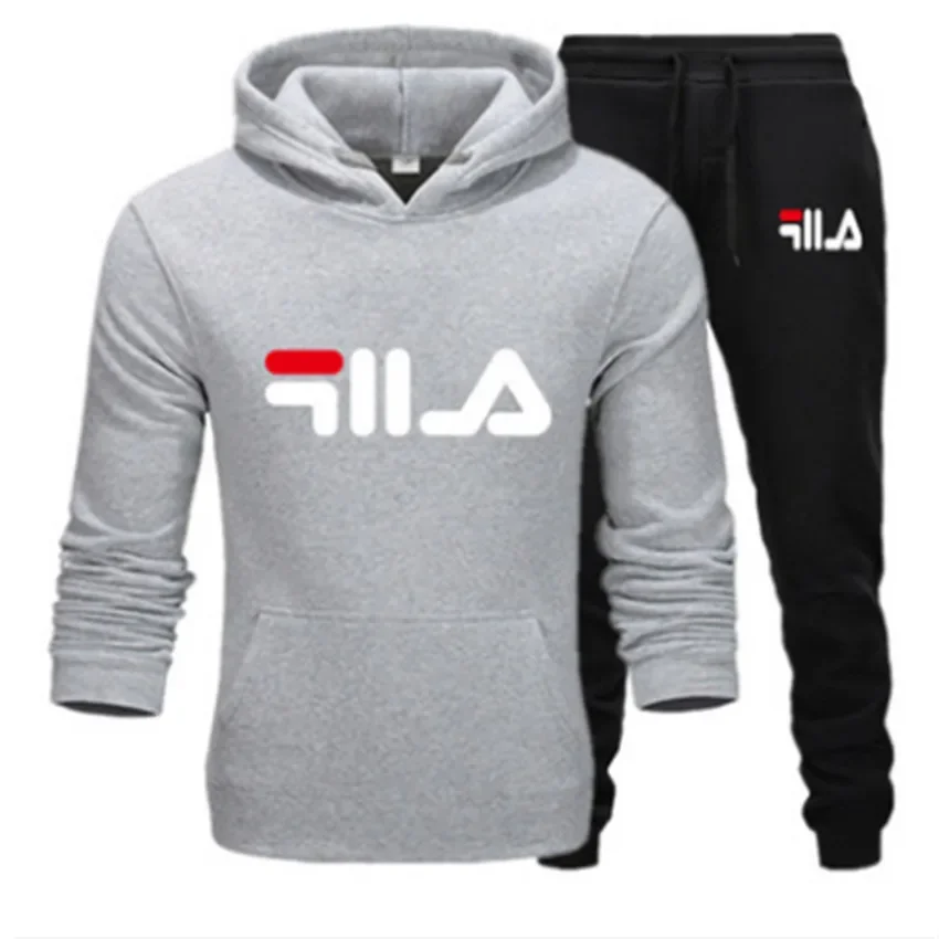 

Модная осенне-зимняя мужская толстовка с капюшоном + спортивные штаны, комплект из двух предметов, спортивная толстовка с капюшоном для отдыха и женщин на открытом воздухе