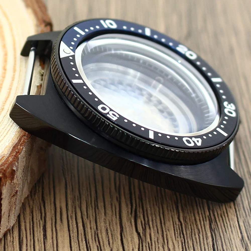 Черный механический корпус часов NH35, 41 мм, куполообразный сапфир для seiko NH35 NH36 NH34 4R36, модифицированный механизм SKX007, морское ушко, тунец, черепаха