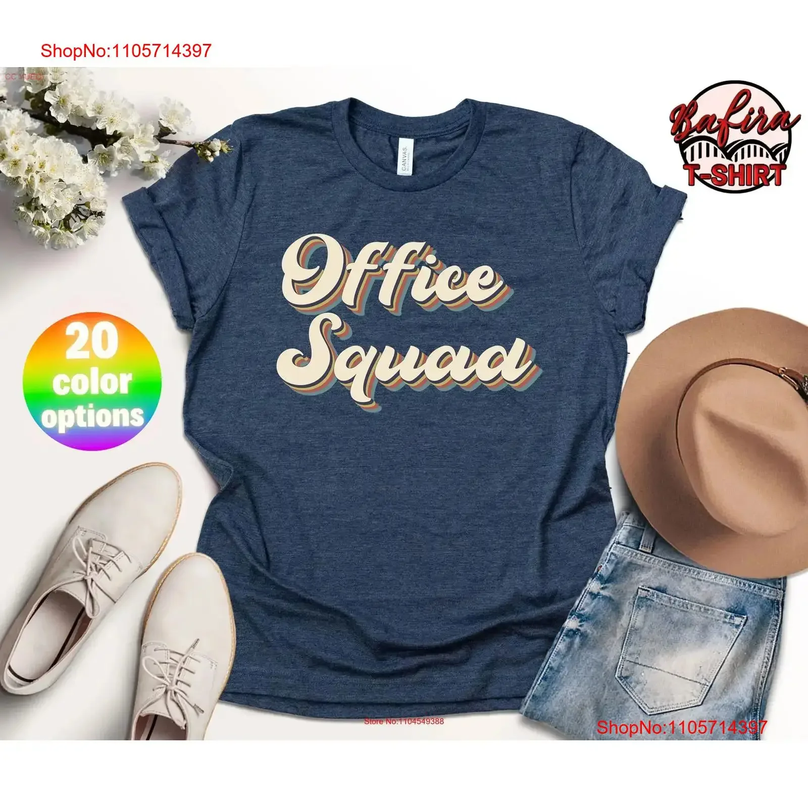 Office Staff T Shirt Coworker Squad Administrative AssistanT Team Crew School vintage Washed Stylish Versatile Breathable