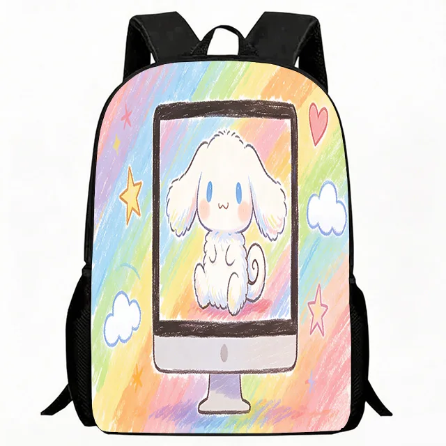 

Kids Bag Cute Cartoon Puppy Print School Backpack Lightweight Adjustable Children's Casual Daypack Breathable Kids Bookbag for K