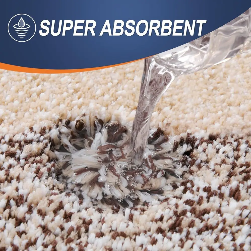 Soft Microfiber Bath Mat 70x46cm, Anti-Slip Rubber Backing, Fast Drying, Machine Washable for Bathroom, Tub, Shower, Brown