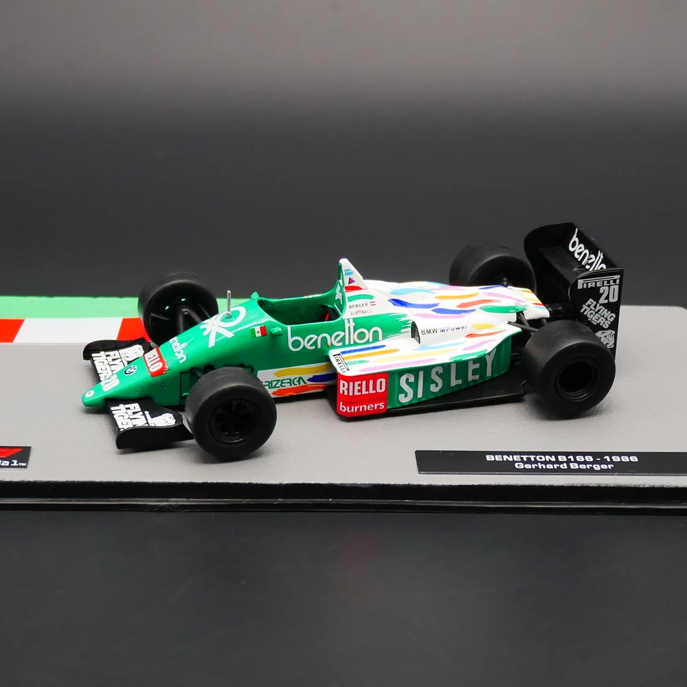 Ixo 1:43 Benetton B186 1986 Gerhard Berger Diecast Car Metal Toy Model