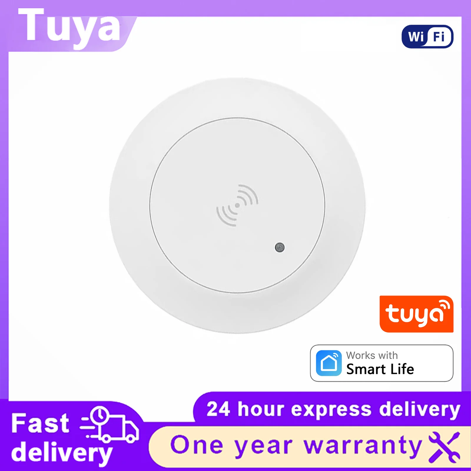 Tuya WiFi 24G Microwave Human Presence Sensor Smart Life Luminance Detect Auto Light Motion Detector