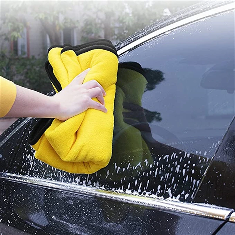 30x60CM Microfiber Car Towel Super Absorbent Car Wash Cloth Drying Rag for Cars Polishing Household Window Cleaning Tools