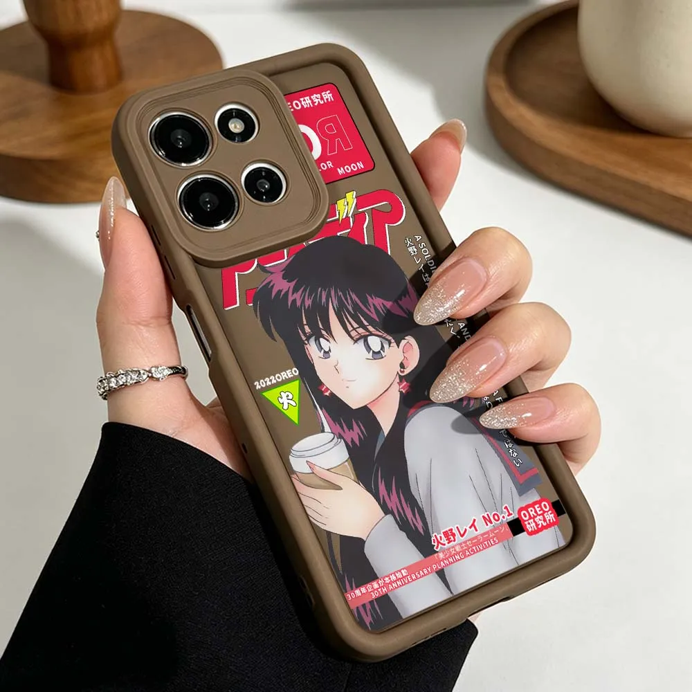 B-Battle Girl Anime Phone Case For Motorola Moto G86 G85 G75 G56 G06 Edge 70 60 50 Fusion Eye Ladder Silicone Cover view 5