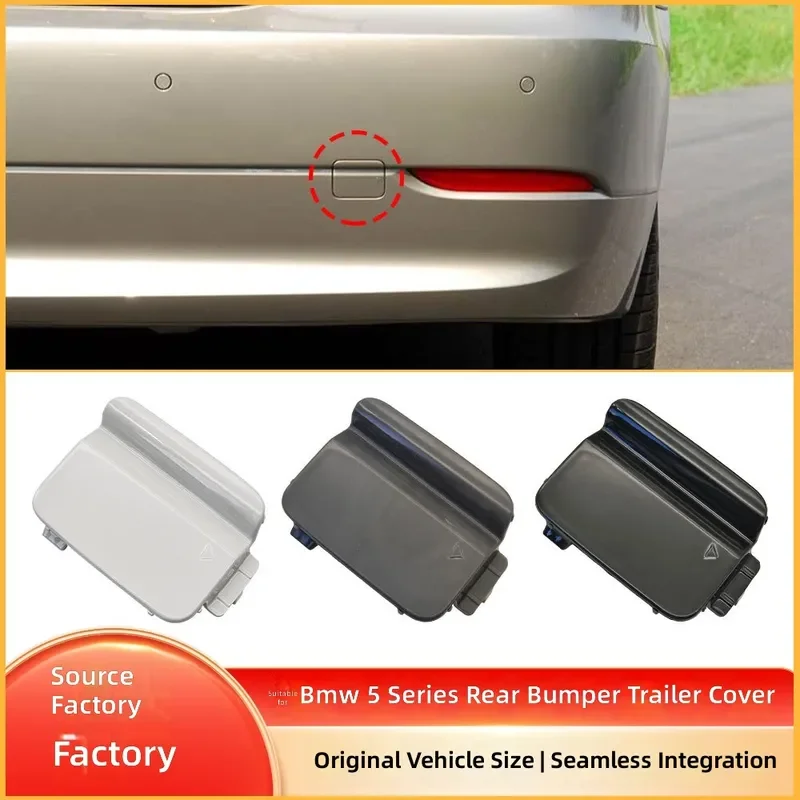 For BMW 5 Series E60 LCI Rear Bumper Trailer Tow Hook Cover 51127178183