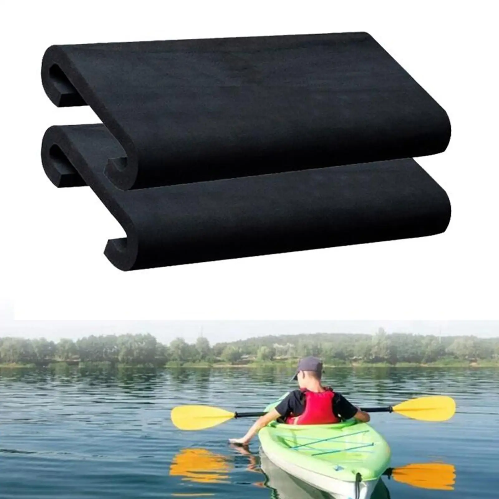 2 Pieces Dragon Boat Seat Paddle High Elastic ShockWaterDurable Seat