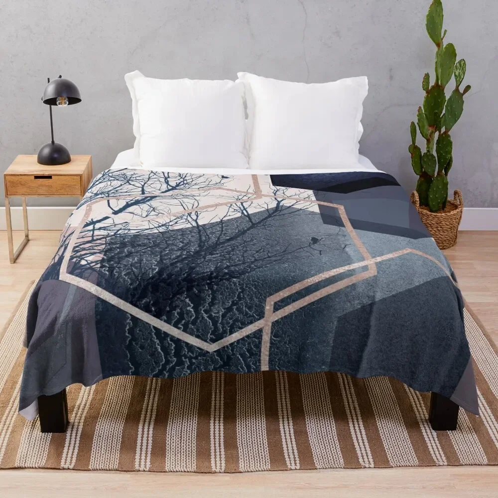 

Abstract Landscape Part 1 Throw Blanket Tourist Thin Plaid Luxury Brand Blankets