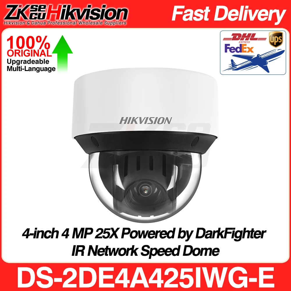 camera ip hikvision ptz com captura de rosto vigilancia por video 4mp rastreamento automatico ds2de4a425iwg e 25x zoom ir50m 01