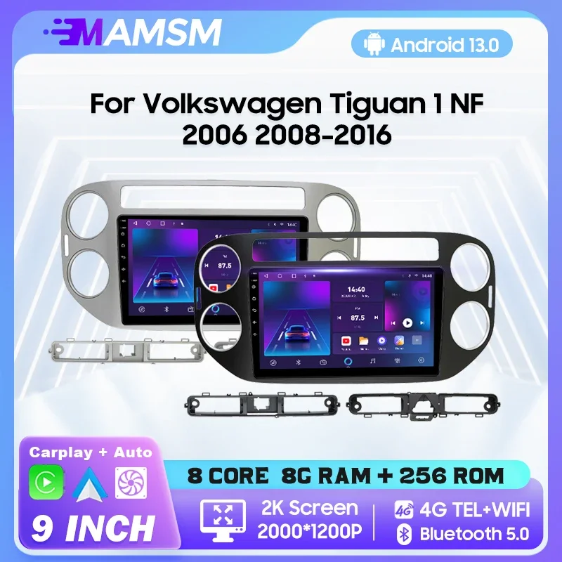 

Автомобильный радиоприемник MAMSM Android 12, для Volkswagen VW Tiguan 1 NF 2006 2008-2016, мультимедийный видеоплеер, навигация, GPS Carplay, авторадио