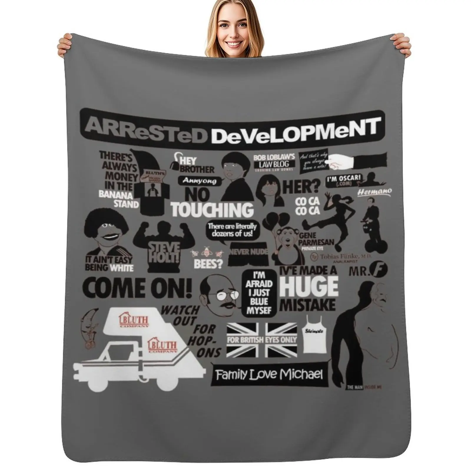 Arrested Development Throw Blanket christmas gifts Camping Luxury Brand cosplay anime heavy to sleep Blankets