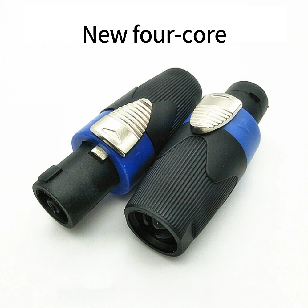 Professional 4Pole Audio Speaker Audio Cable Plugs Lock Connector for Neutrik Speakon NL4FC 4pin Audio Speaker Plugs