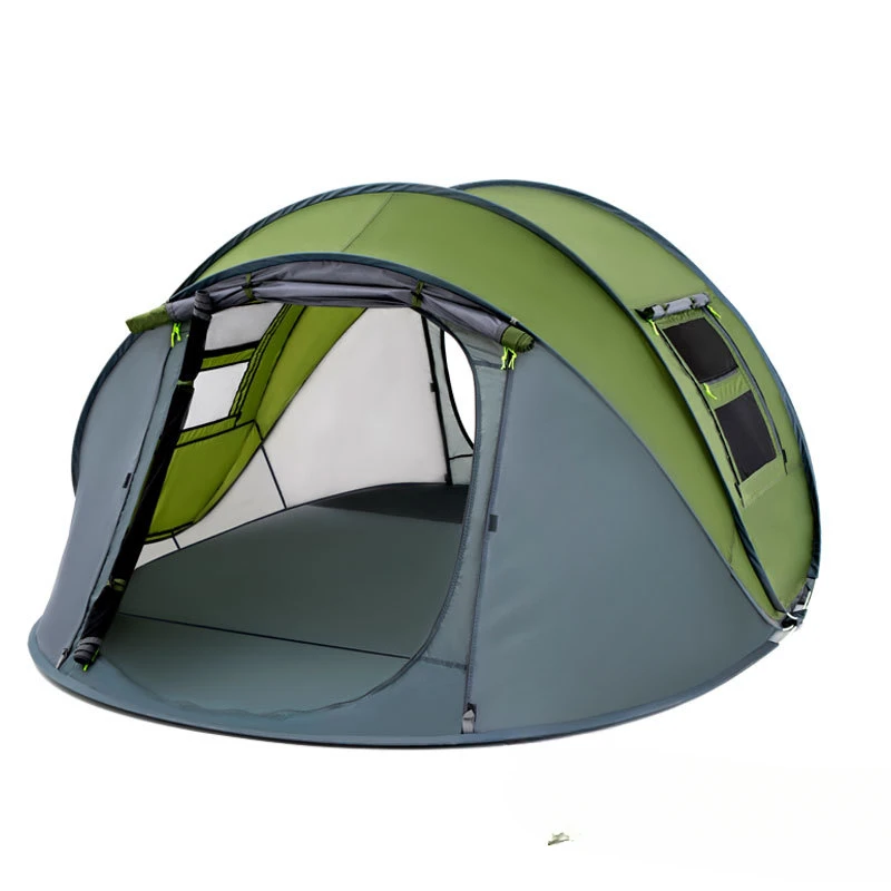 Outdoor tent thickened 3-4 people automatic quick opening tent camping tent