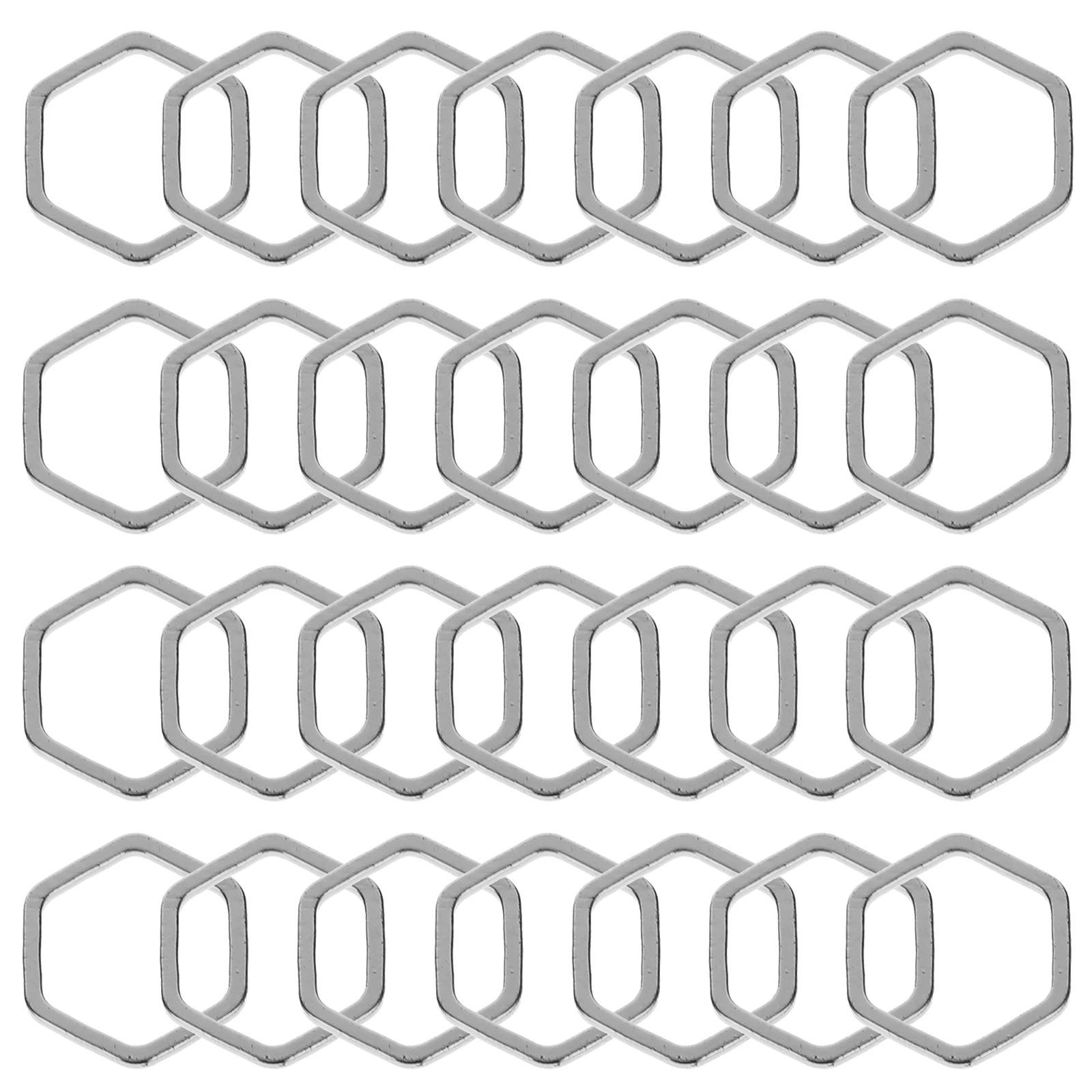 

50 Pcs Hexagonal Earring Pendant Pendants Jewellery Making Bezel Trays Durable Charms Stuff Accessories for Girls