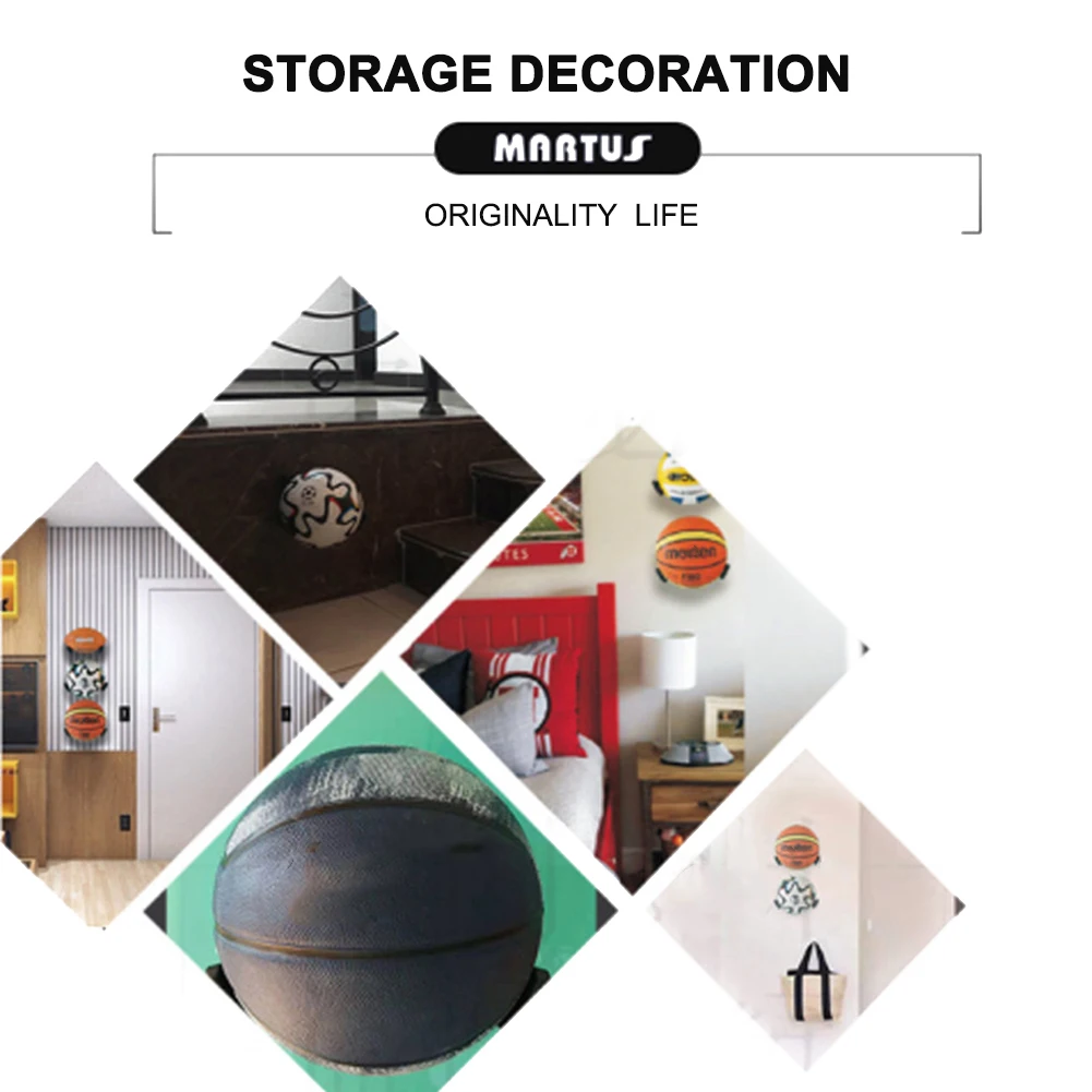 Multifunction Basketball Soccer Football Display Stand Holder Rugby Storage Rack