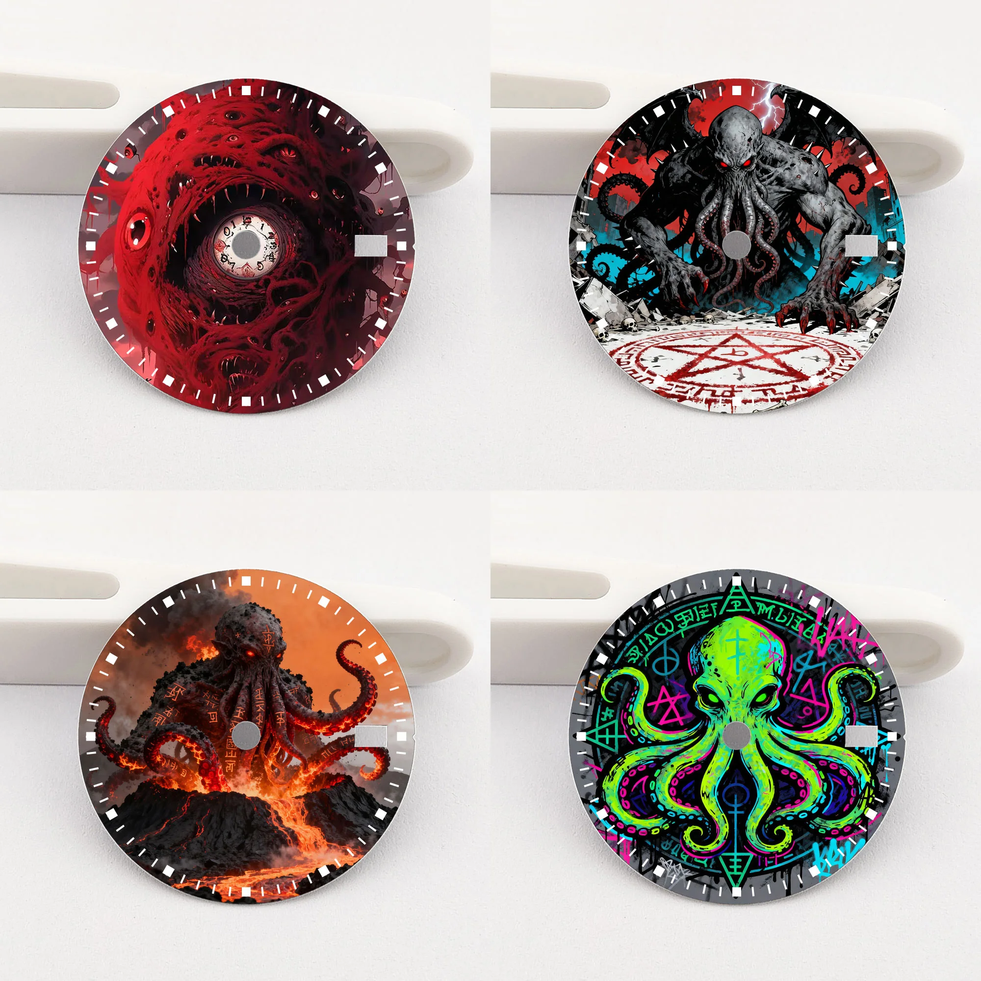 

Циферблат NH35 Подходит для NH34 NH35 Механизм 28,5 мм Мифологический стиль Креативный циферблат Индивидуальные аксессуары для циферблатов часов для дайвинга