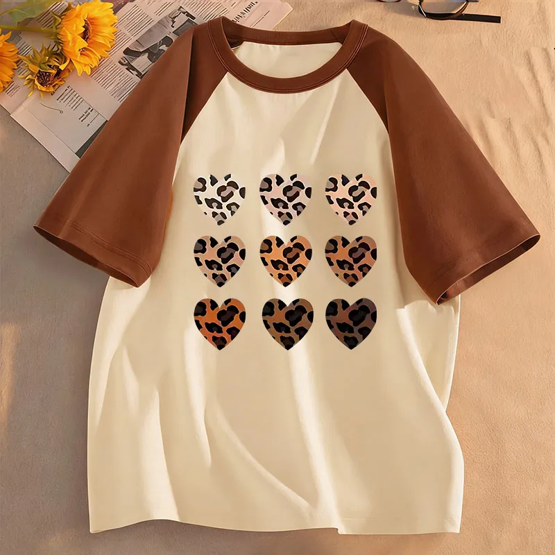 Y2k Love Heart Fashion T-Shirts Grafik Kurzarm O-Ausschnitt Kinder T-Shirt Mädchen Sommer Frühling Casual Top T-Shirt