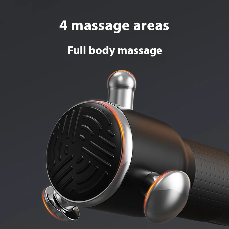 Full Body Massage Multi-function Fascia Release Instrument with 3 Gear Three-dimensional High-frequency Vibration 4 Massage Area