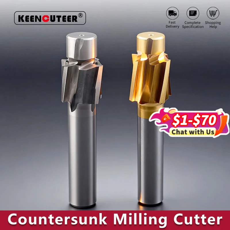 

M35/6542 Cobalt-Containing Countersink Milling Cutter Flat Bottom Countersink Drill With Guide PillarM3M4M5M6M8M10M12M14M16
