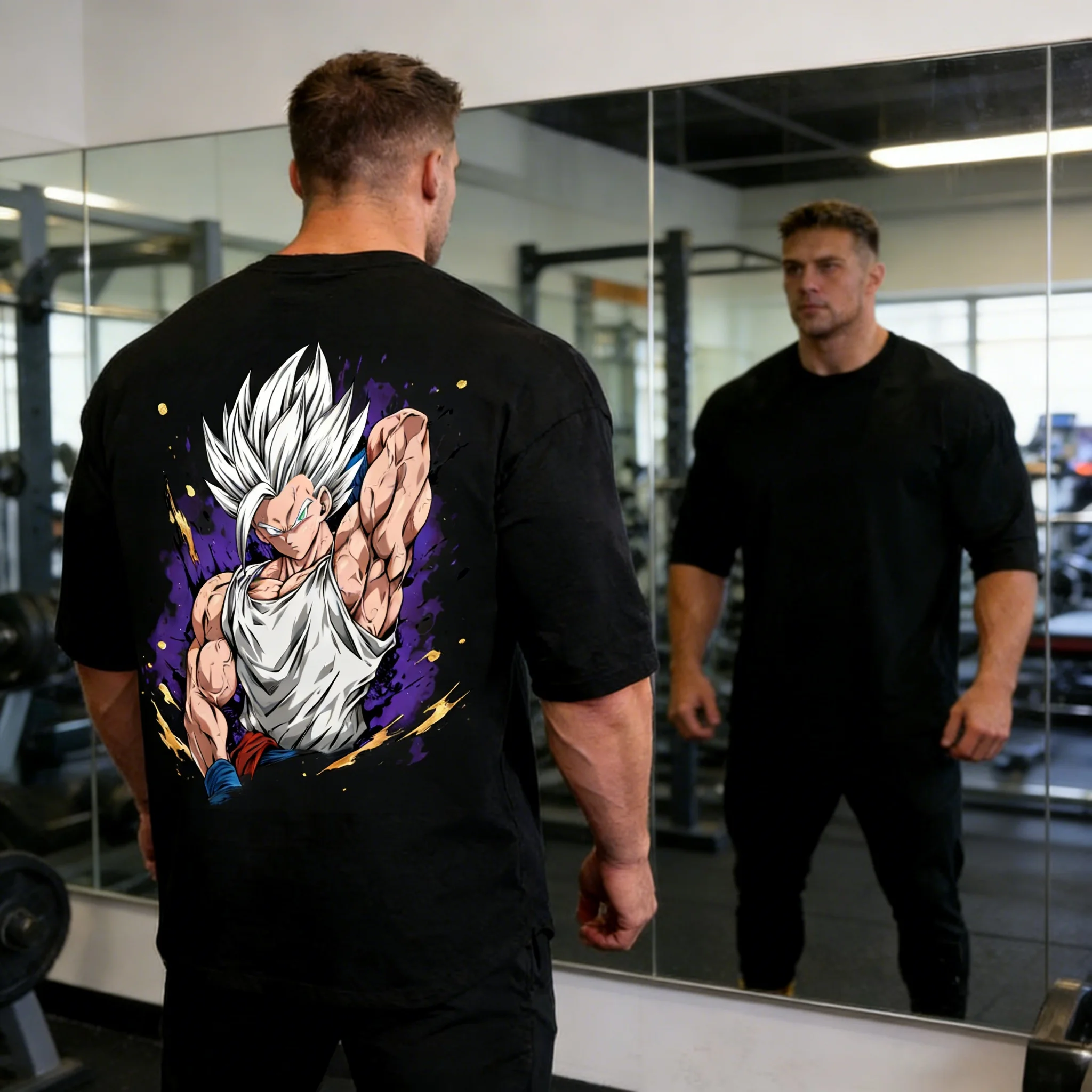 

Летняя футболка 2026 года «Драгон Болл Супер: Форма Рисового Зверя» «Абсолютная Сила» из чистого хлопка в стиле ретро, эксклюзивно для любителей «Драгон Болл»