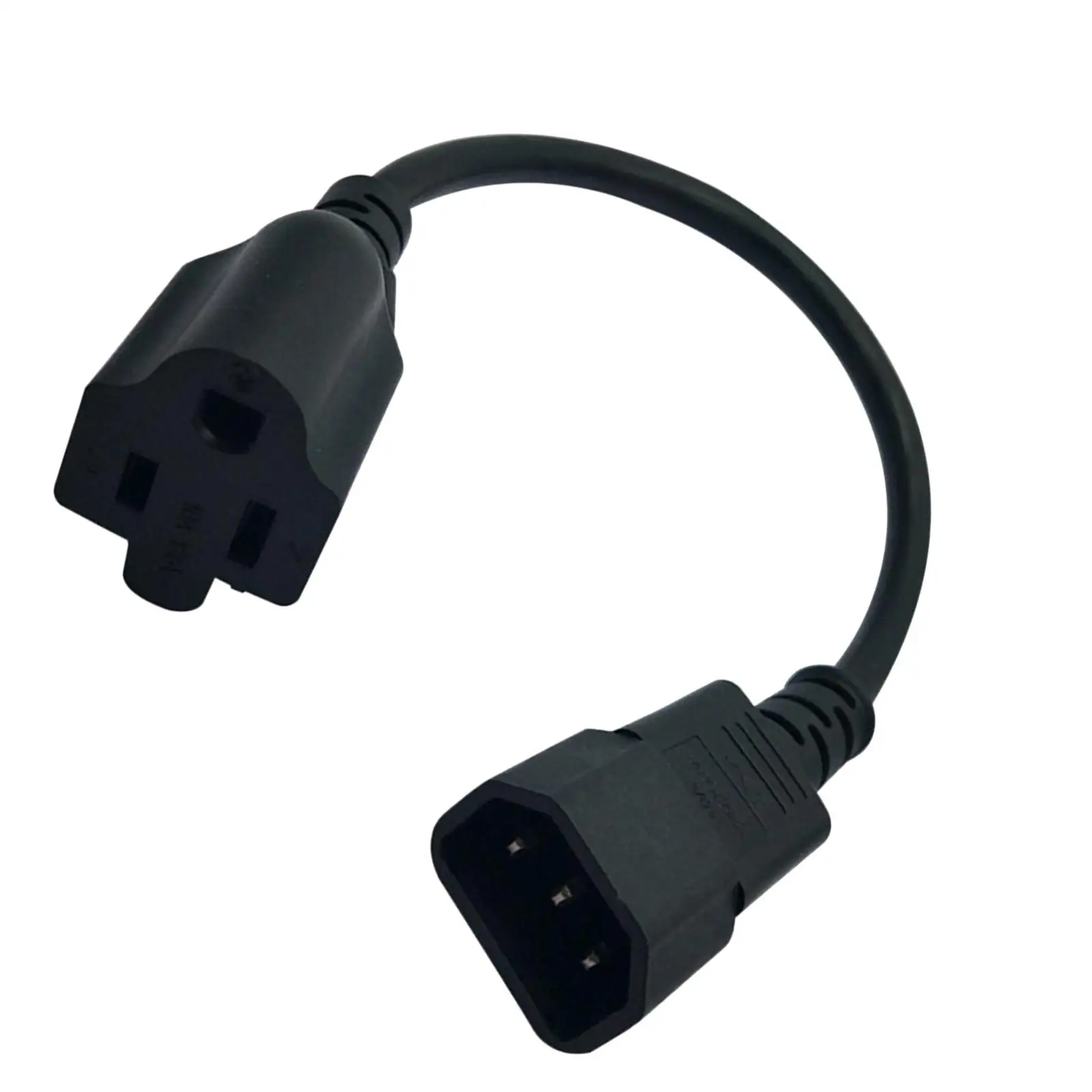 

Шнур питания IEC320 C14 к американскому стандарту 5-15R Прочный 10A до 15A AC 250V Замена Хорошая производительность Черный аксессуар 3-контактный