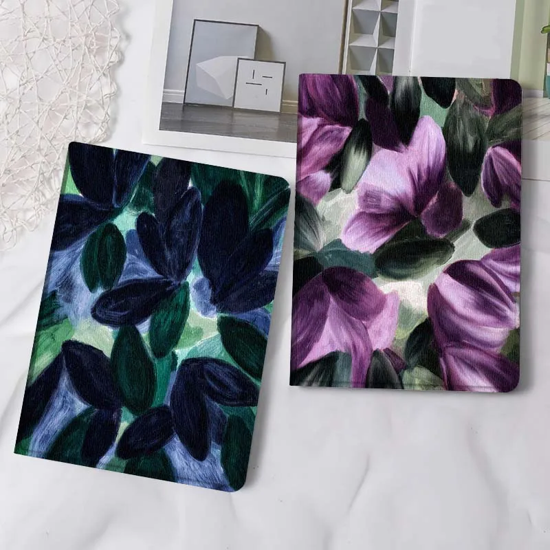 

Dark Leaf Pattern Art Tablet Case For Samsung Tab Galaxy S6 S11 A A7 A8 A9 A11 10.1 10.4 10.5 Plus Lite Gift