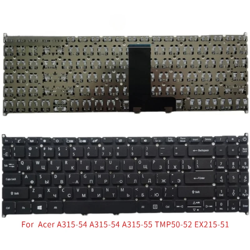 

Новая клавиатура для ноутбука Ru Acer A315-54 A315-54 A315-55 TMP50-52 EX215-51