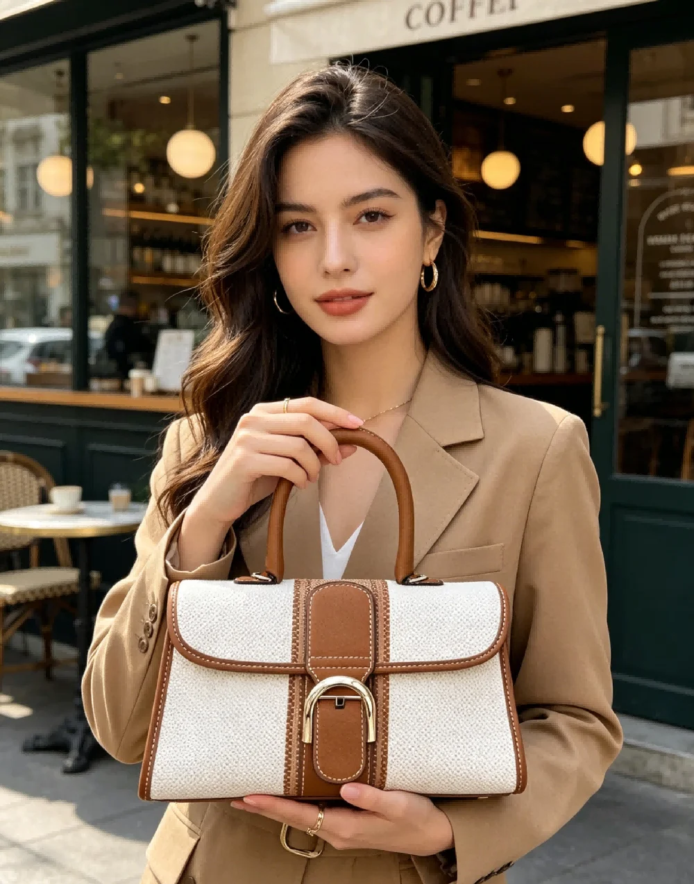 

Fashionable Women's Handbag New Model Handheld Shoulder Crossbody Bag Korean Version Quality Texture Material