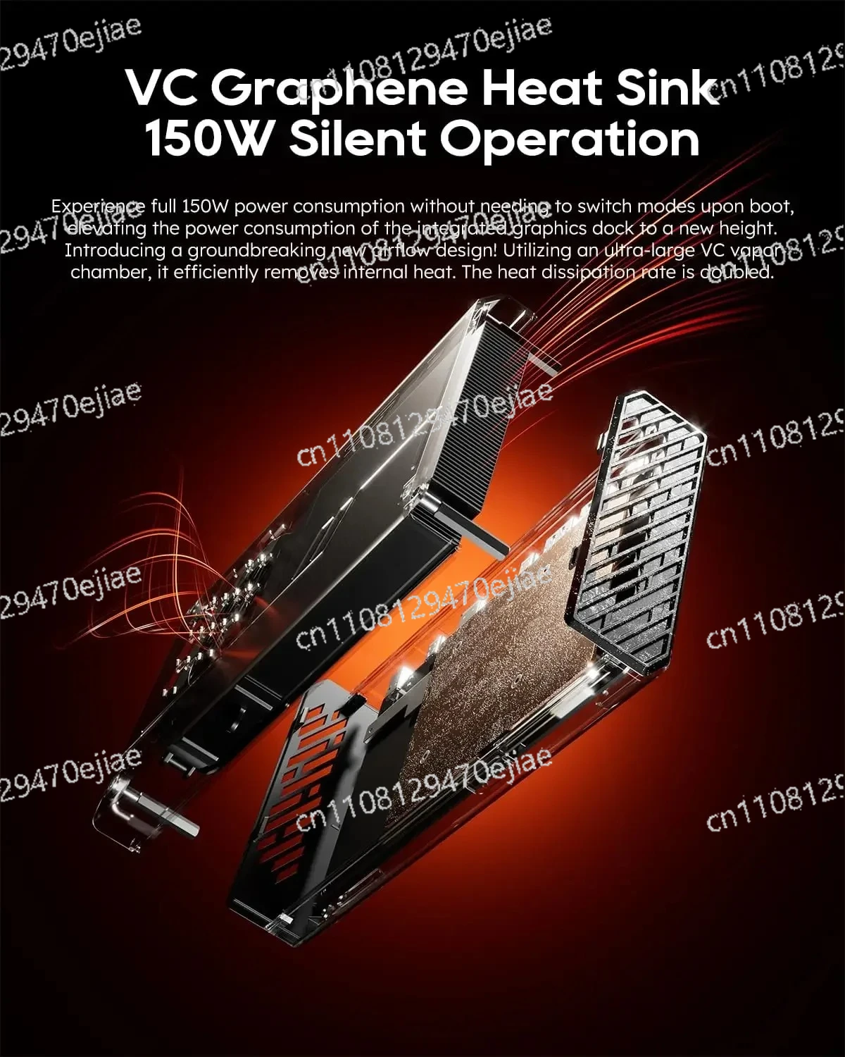 

AOOSTAR XG76XT eGPU - Внешняя видеокарта AMD RX 7600XT 8GB GDDR6, RDNA3 2300 МГц, OCuLink и USB4 4.0, блок питания 240 Вт, Plug&Play