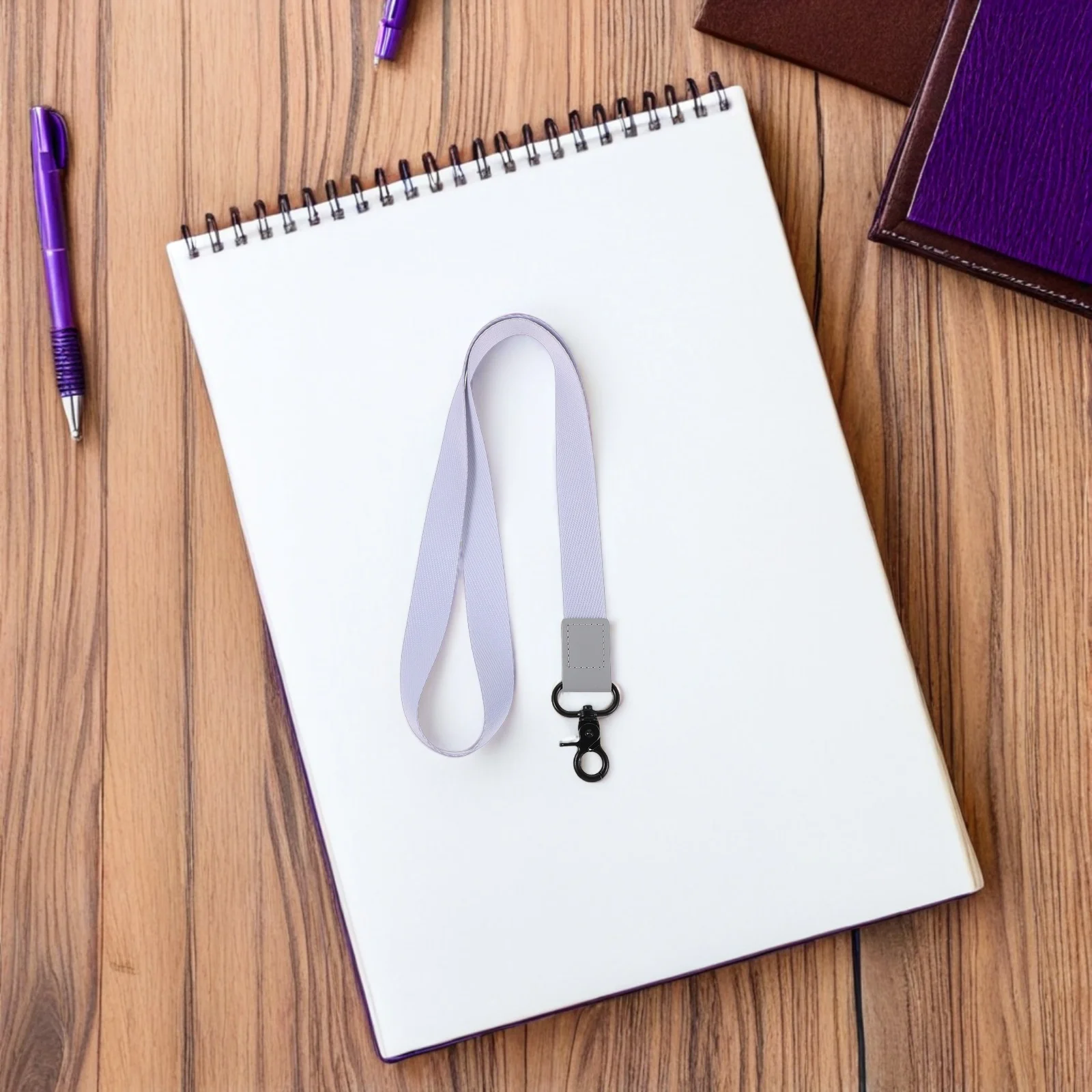 

4Pcs Id Badge Lanyards Removable Clip Key Chain Strap Neck Holder for Id Cards Work Travel School Badge Lanyard